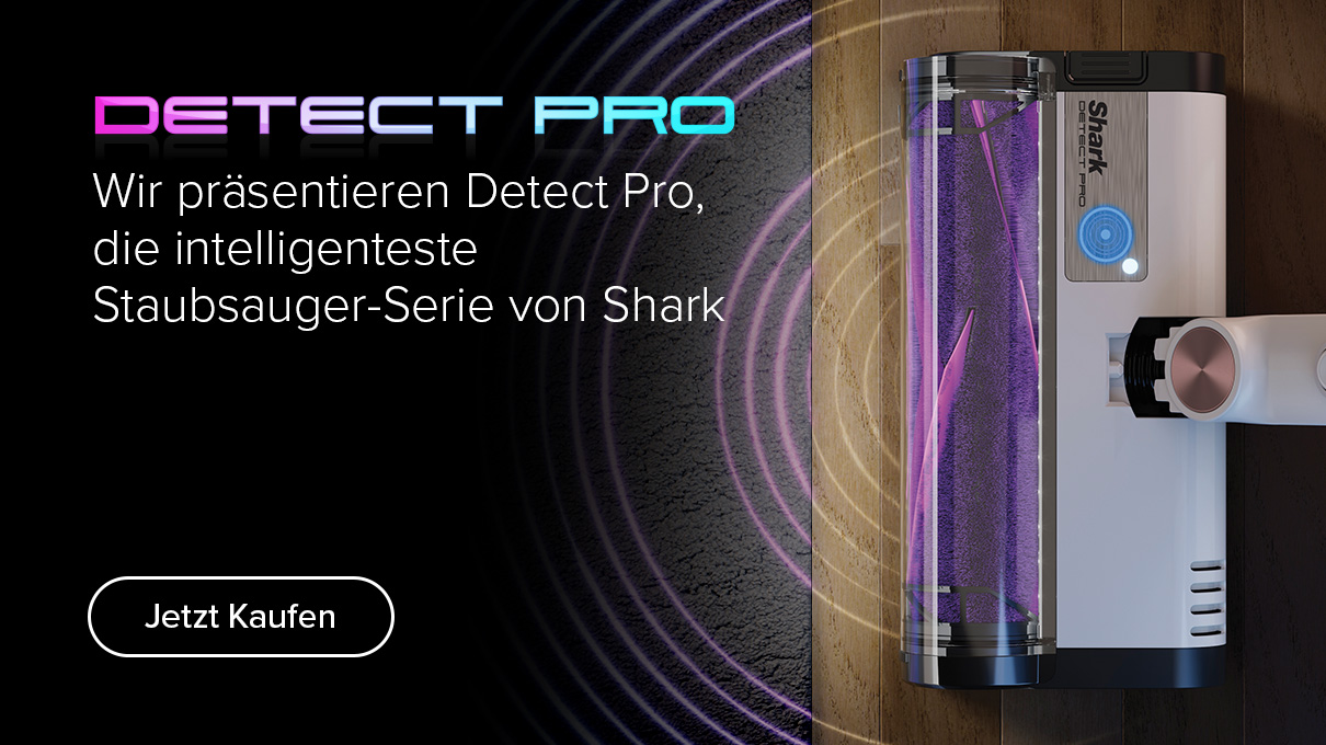 Wir präsentieren Detect Pro, die intelligenteste Staubsauger-Serie von Shark